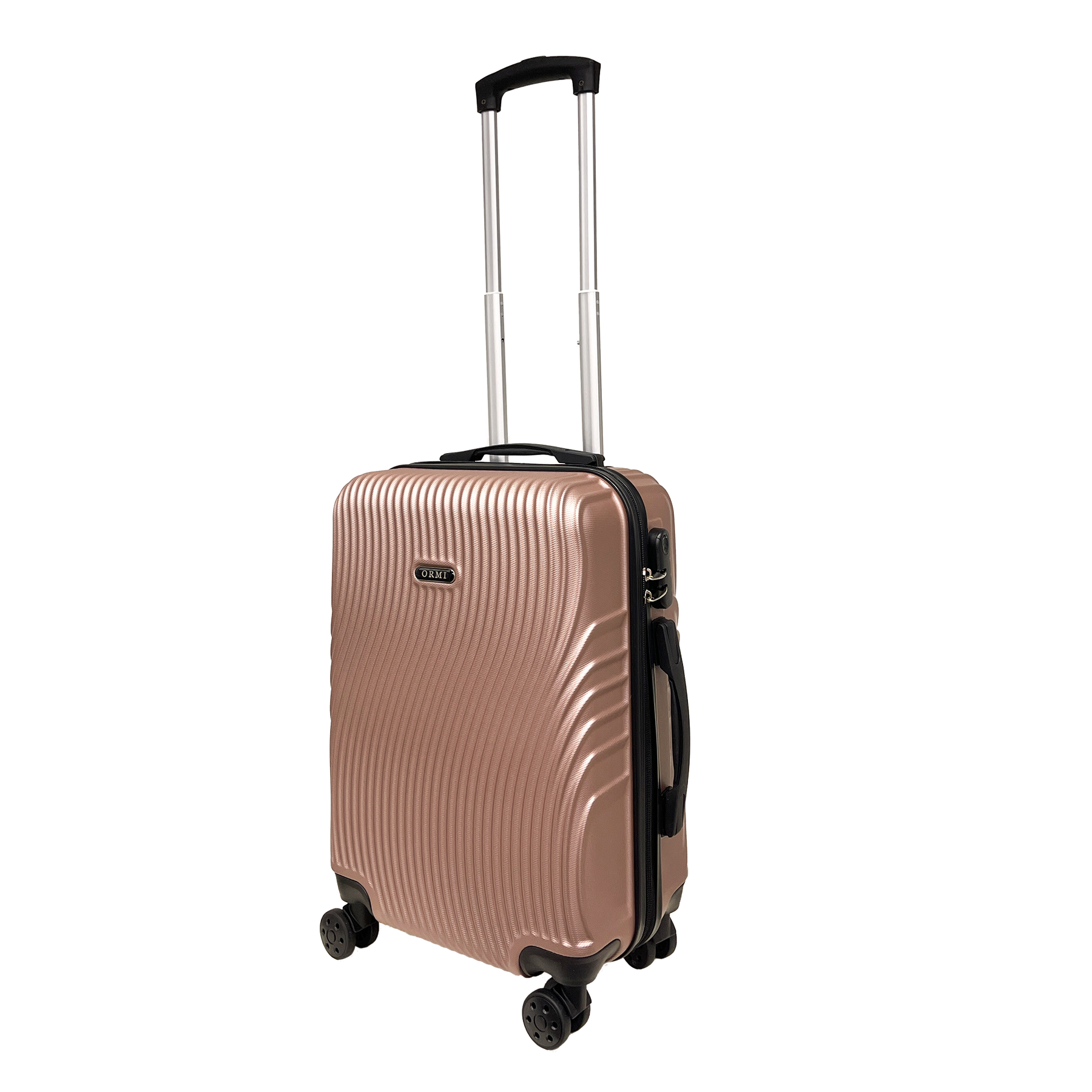 Ormi WavyLine Stort Handbagage 55x40x22,5 cm | Ultralätt i ABS-material | 4 Roterande 360° Hjul