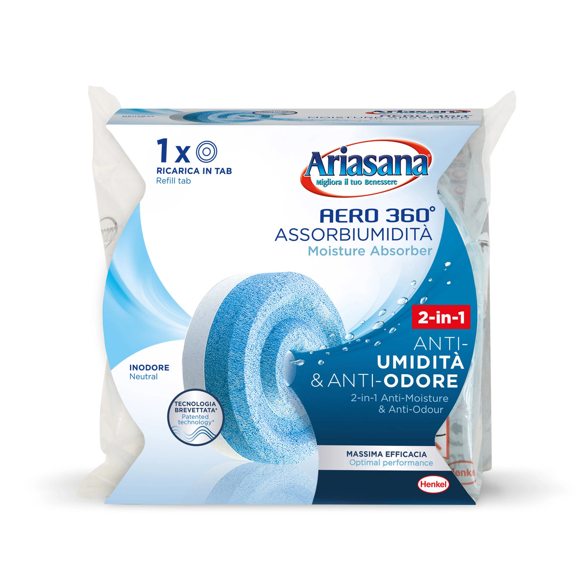 ARIASANA Absorbiumidita 'AERO 360 ° Tabelul Tabelului 450 Gr.