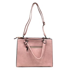 Alexia - Women's handbag with shoulder strap with rivets and portfolio accessory
