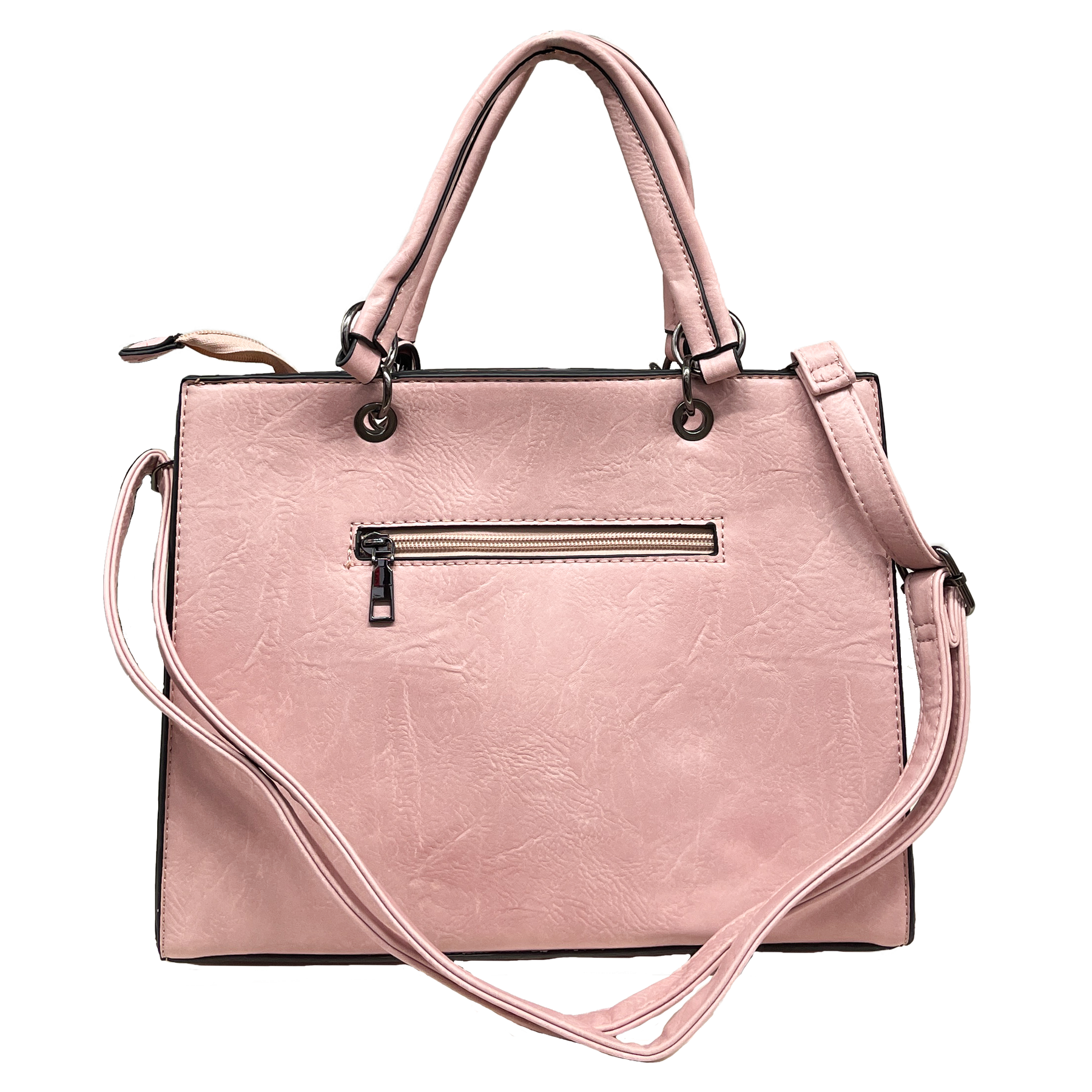 Alexia - sac à main pour femmes avec bandoulière avec rivets et accessoire de portefeuille