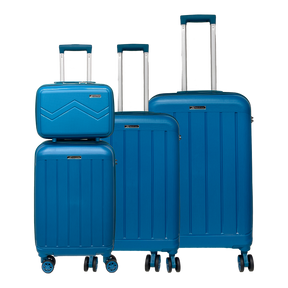 Komplet 4-delnih kovčkov iz lahkega mehkega polipropilena s ključavnico TSA Visokokakovosten lahek voziček z lepotnim kovčkom
