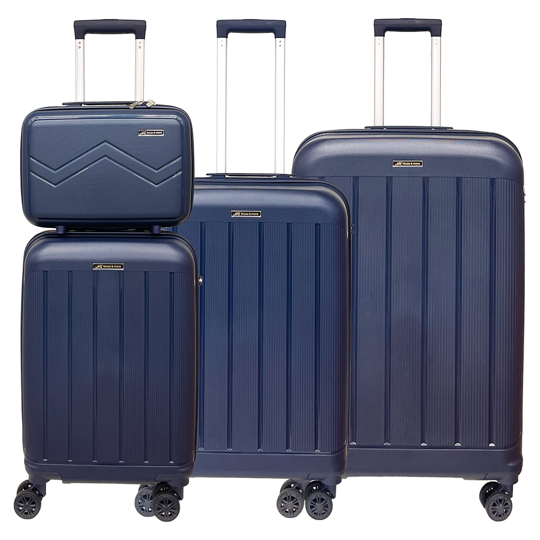 Komplet 4-delnih kovčkov iz lahkega mehkega polipropilena s ključavnico TSA Visokokakovosten lahek voziček z lepotnim kovčkom