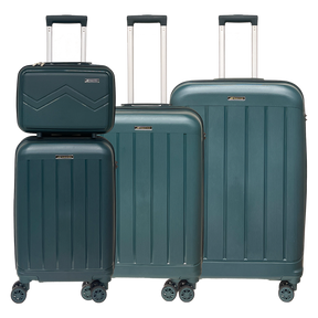 4 dalių lagaminų rinkinys iš lengvo minkšto polipropileno su TSA pakabinamu užraktu Aukštos kokybės lengvas vežimėlis su grožio dėklu