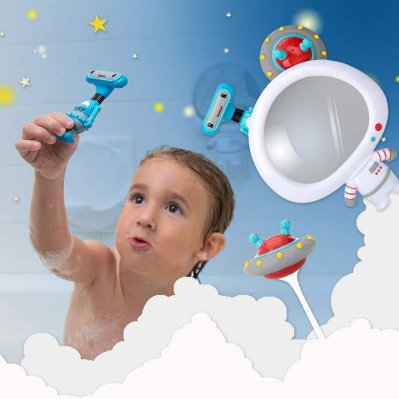 NuBy Set Mirror Kúpeľne hry - astronaut