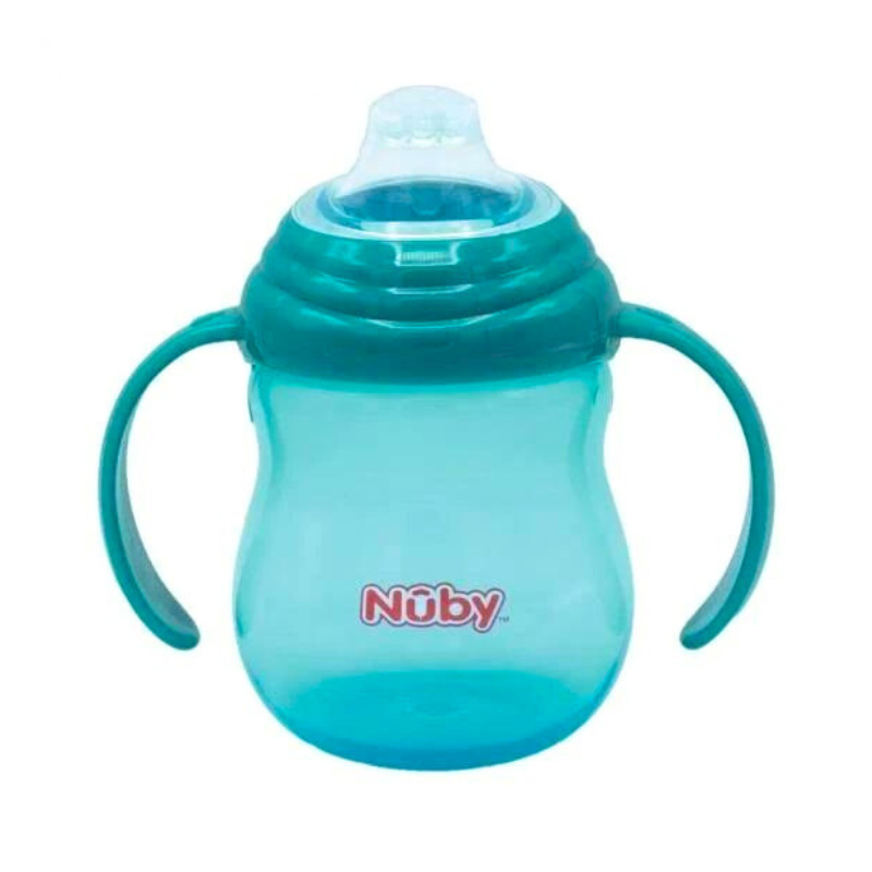 Nuby anti cup cup med silikonpip - 270 ml - 6m+