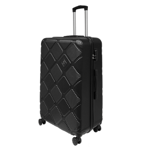 Ormi Diamond Lux: Iso matkalaukku 75x50x30 cm, Kova kuori ja erittäin kevyt, 8 dynaamista 360° pyörää
