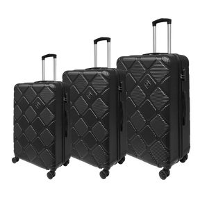Komplet kovčkov z vozičkom WaveLine Track iz 3 ultra lahke toge ABS - majhne, srednje in velike
