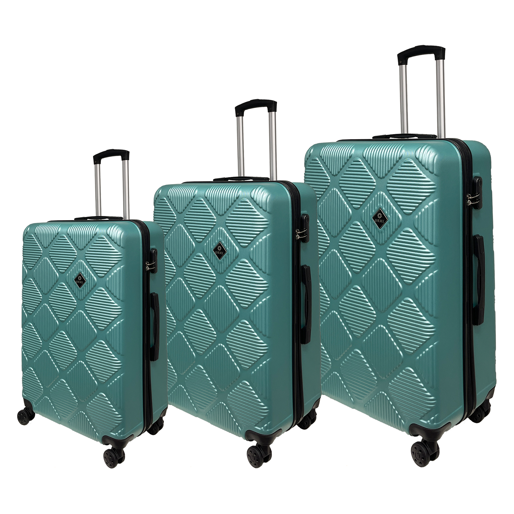 Zestaw walizek podróżnych Ormi Diamond Lux - Lekki, Wytrzymały i Elegancki | Zawiera 3 walizki na kółkach