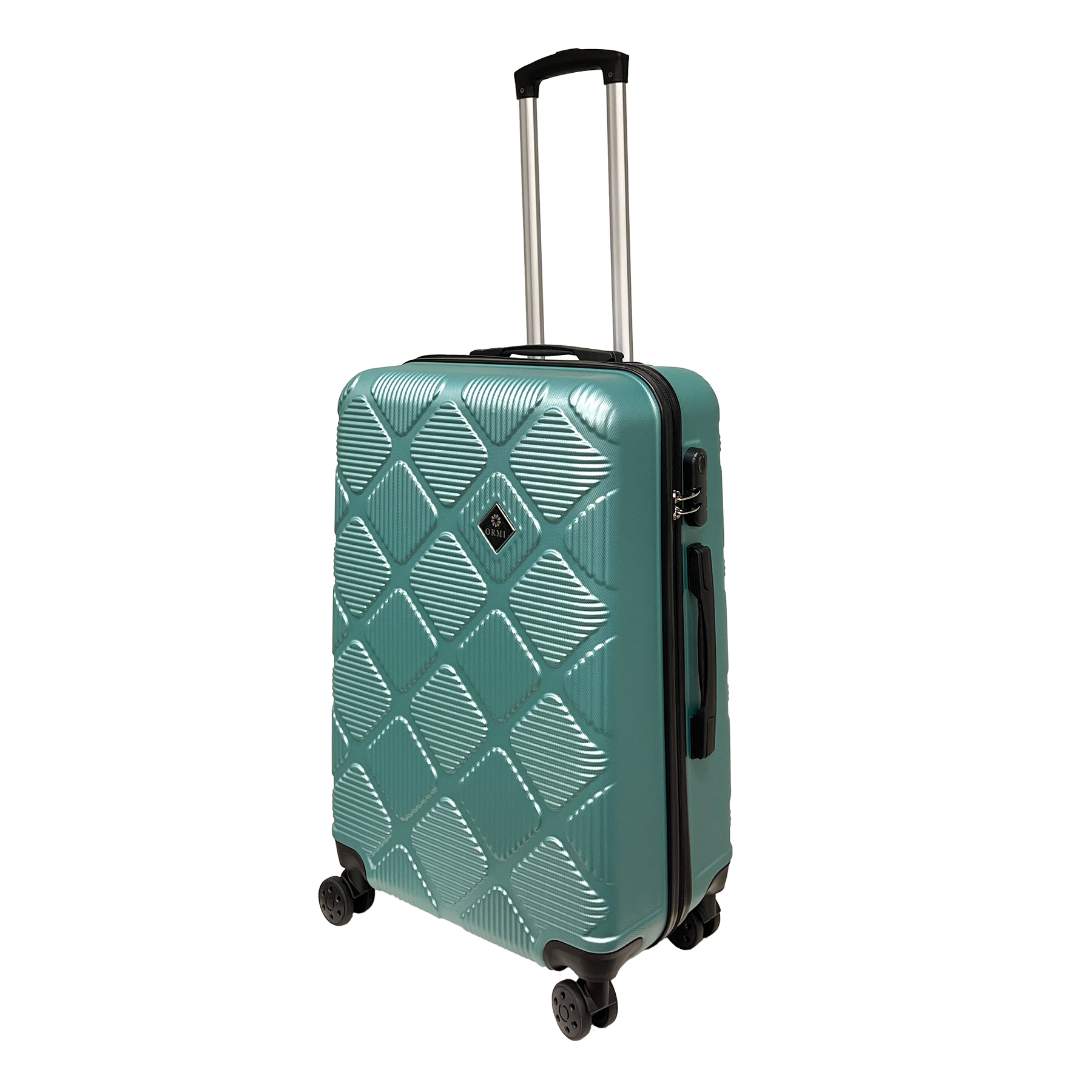 Ormi DuoLine Keskokokoinen kova matkalaukku 65x45x25 cm Erittäin kevyt ABS-materiaalista, 4 pyörällä, jotka pyörivät 360 astetta