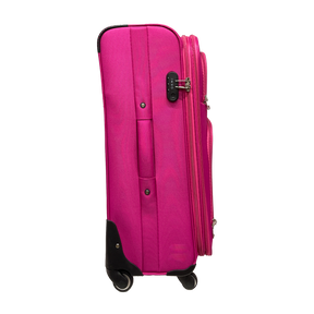 Set 3 resväskor Semigid Hosers som utökas i chockerande tyg | Dimensioner: Small 55 cm, Medium 65 cm, 75 cm stora