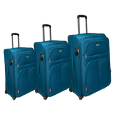 Set 3 bőröndök A félig dózisok megdöbbentő szövetben bővíthetők | Méretek: kicsi 55 cm, közepes 65 cm, 75 cm nagy
