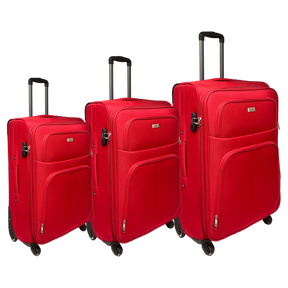 Aseta 3 matkalaukkuja puolijalkaiset hoserit laajennettavissa järkyttävässä kankaassa | Mitat: pienet 55 cm, keskipitkä 65 cm, 75 cm iso