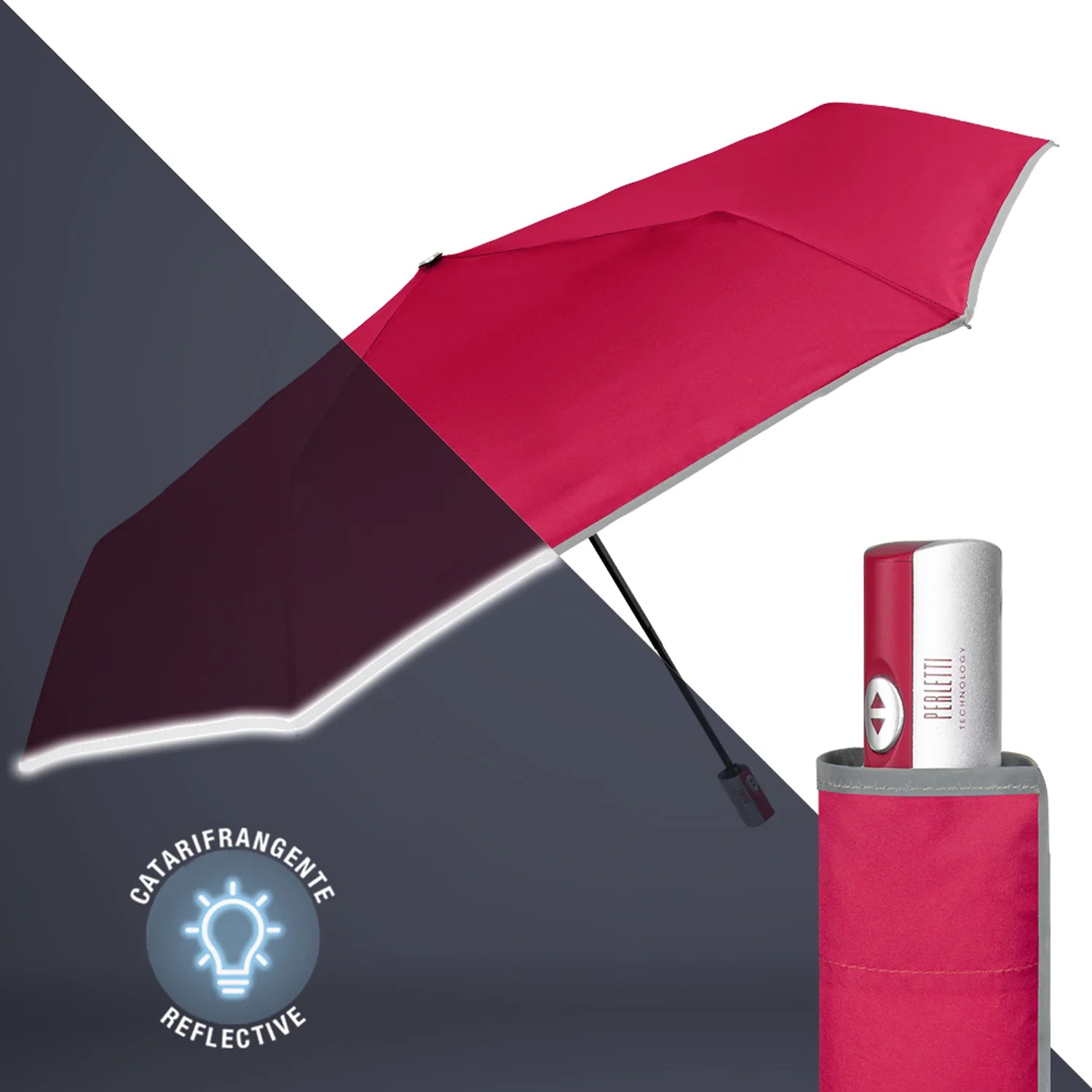 Pearls umbrella woman Mini Automatic Bordino cathi -frantic plain colored color