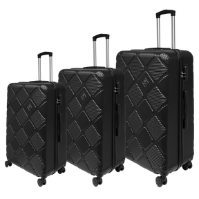 Set de Bagaje de Călătorie Ormi Diamond Lux - Ușor, Rezistent și Elegant | Include 3 Trolere