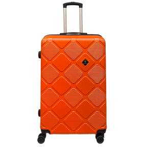 Ormi Diamond Lux: Nagy méretű bőrönd 75x50x30 cm, Kemény héjú és ultra könnyű, 8 dinamikus 360°-os görgő