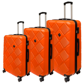 Sada cestovních kufrů Ormi Diamond Lux - Lehké, odolné a elegantní | Obsahuje 3 kufrů na kolečkách