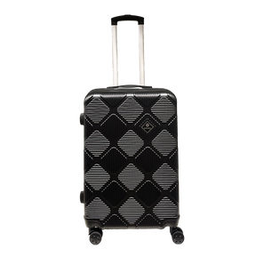 Ormi DuoLine Mala de Viagem Média Rígida com Carrinho de 65x45x25 cm, Ultraleve em ABS com 4 Rodas Giratórias 360°