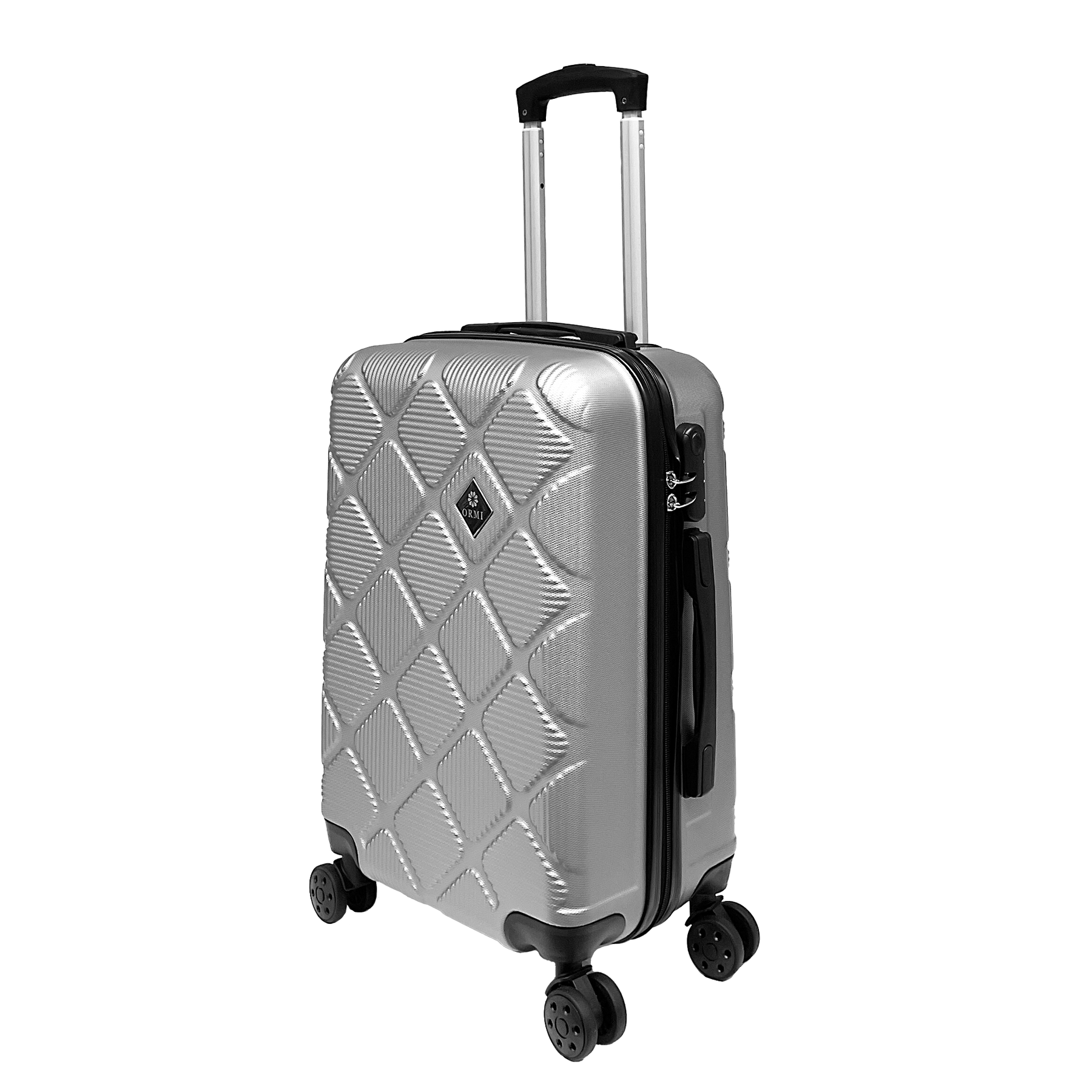 Ormi DuoLine Medium Hardshell Trolley Suitcase 65x45x25 cm Ultra Lightweight in ABS with 4 360° Swivel Wheels