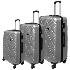 Σετ βαλίτσες ταξιδίου Ormi Diamond Lux - Ελαφρές, ανθεκτικές και κομψές | Περιλαμβάνει 3 τρόλεϊ