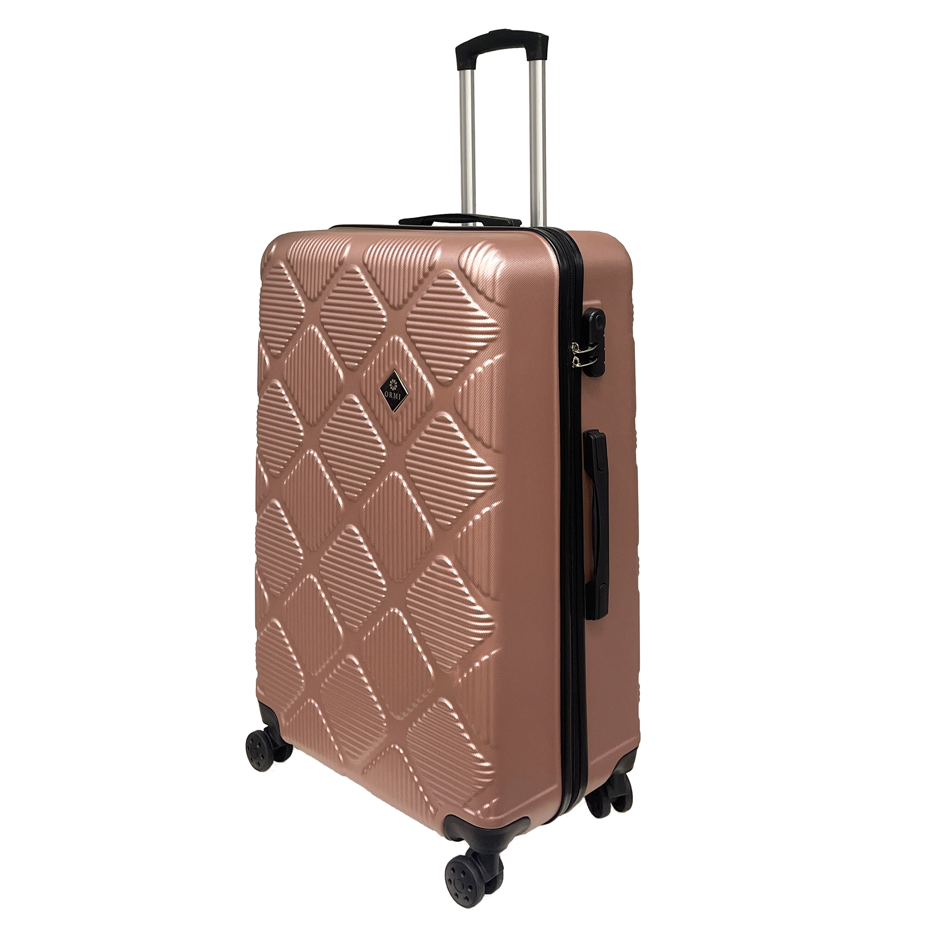 Ormi Diamond Lux: Velký kufr 75x50x30 cm, Tvrdý kufr a ultra lehký, 8 dynamických kol 360°
