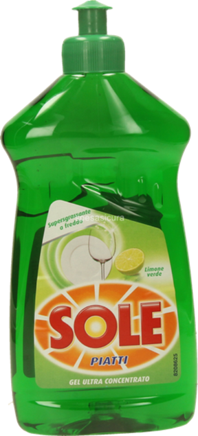 Sole Piatti Gel Concentrato Limone Verde 500Ml