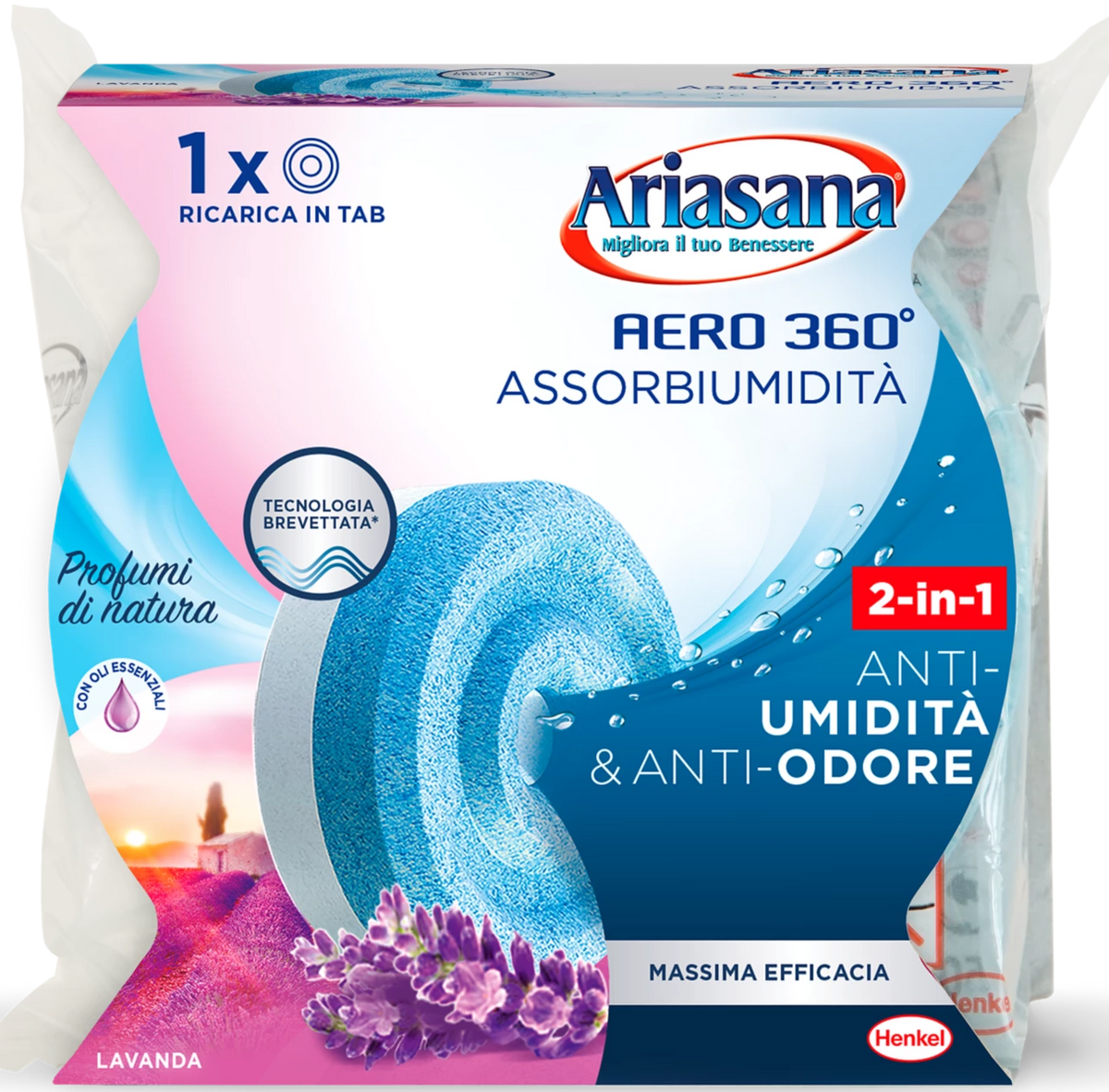 Ariasana Absorbiumidita 'Aero 360 ° Table Recharge Lavanda relax 450 GR