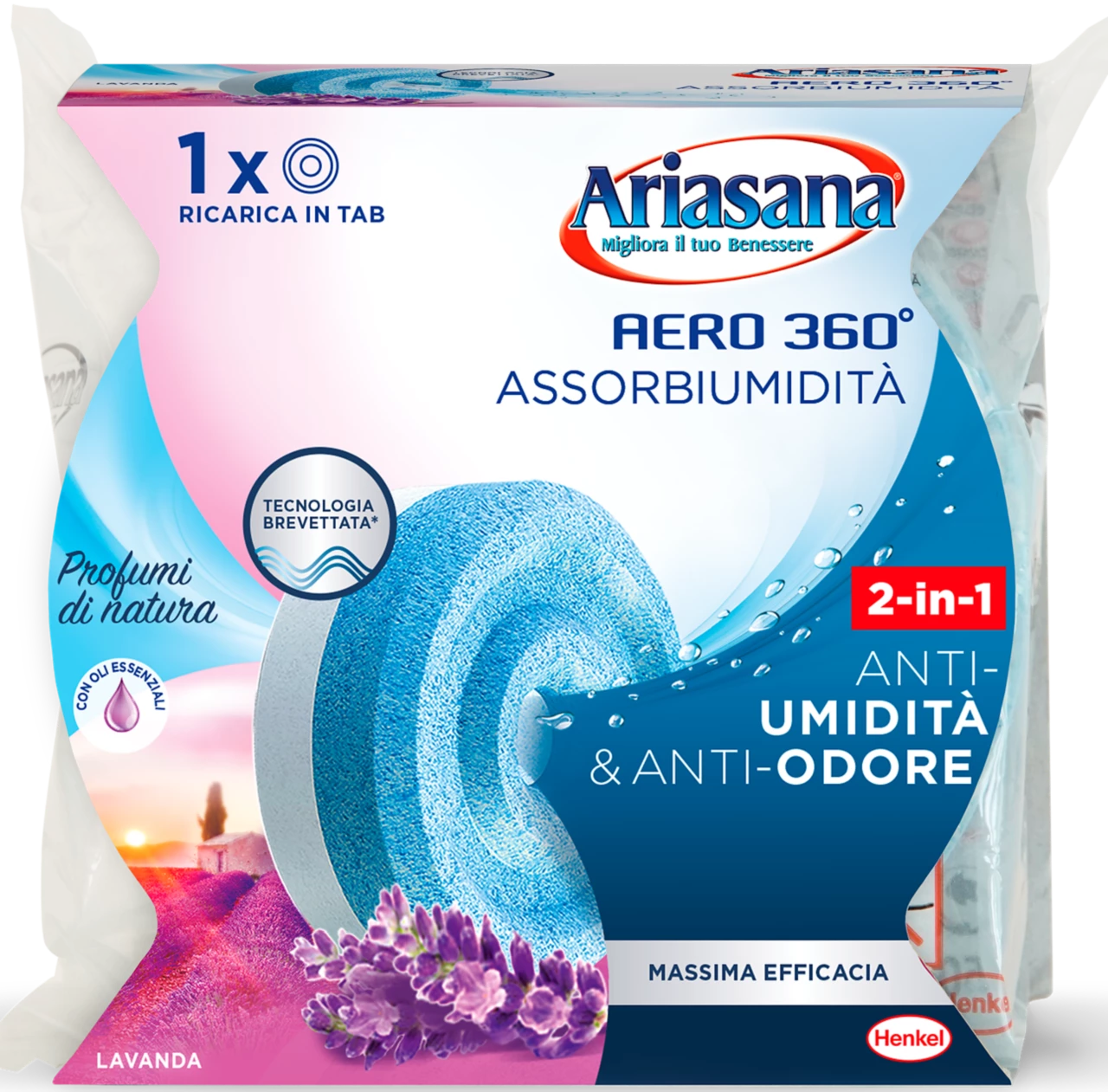 Ariasana Absorbiumidita 'aero 360 ° Table Refill Lavanda Relax 450 gr