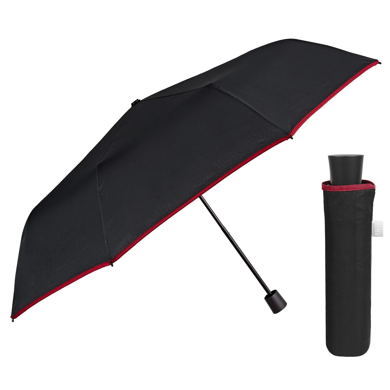 Pearls Umbrella Man Manual Couleur solide avec bordure