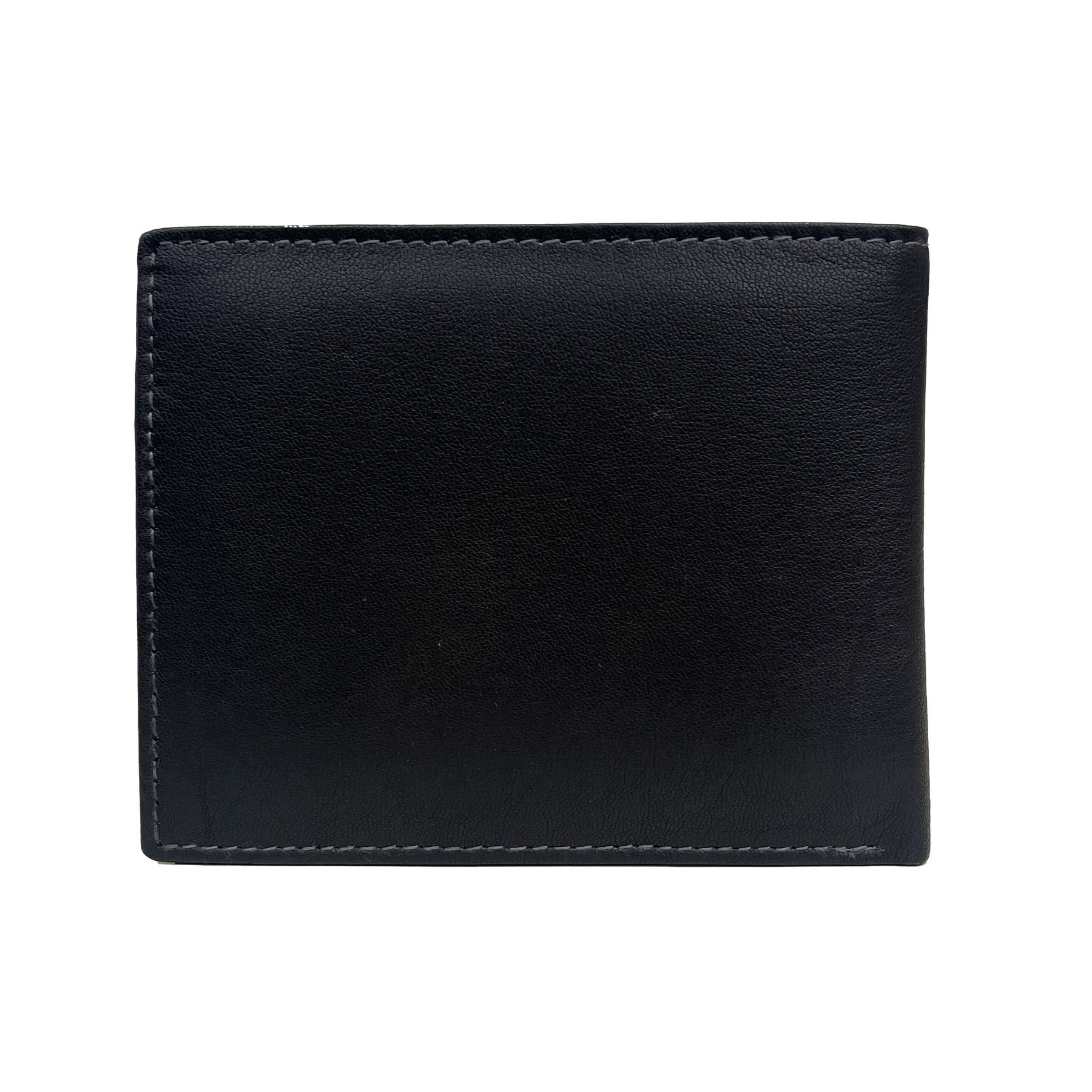 EC Coveri Men's Wallet en cuir Vera avec des rayures colorées