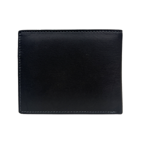 EC Coveri Men's Wallet en cuir Vera avec des rayures colorées