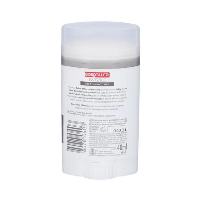Borotalco dezodorante láthatatlan bot talkum effektus elleni-macchio gát 40 ml