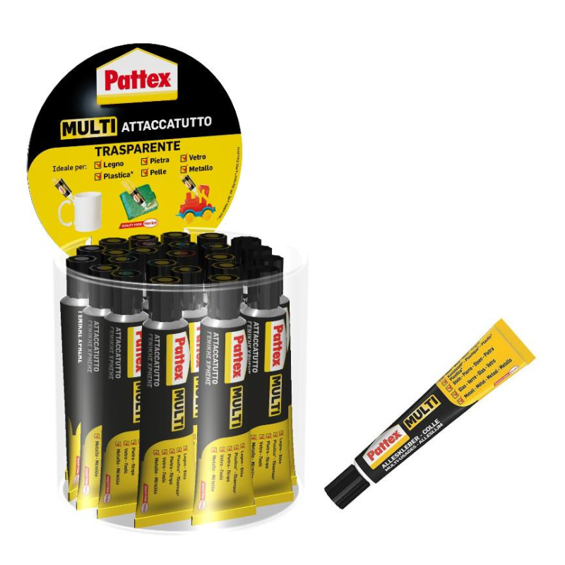 Multi attack pattex with universal transparent 20ml