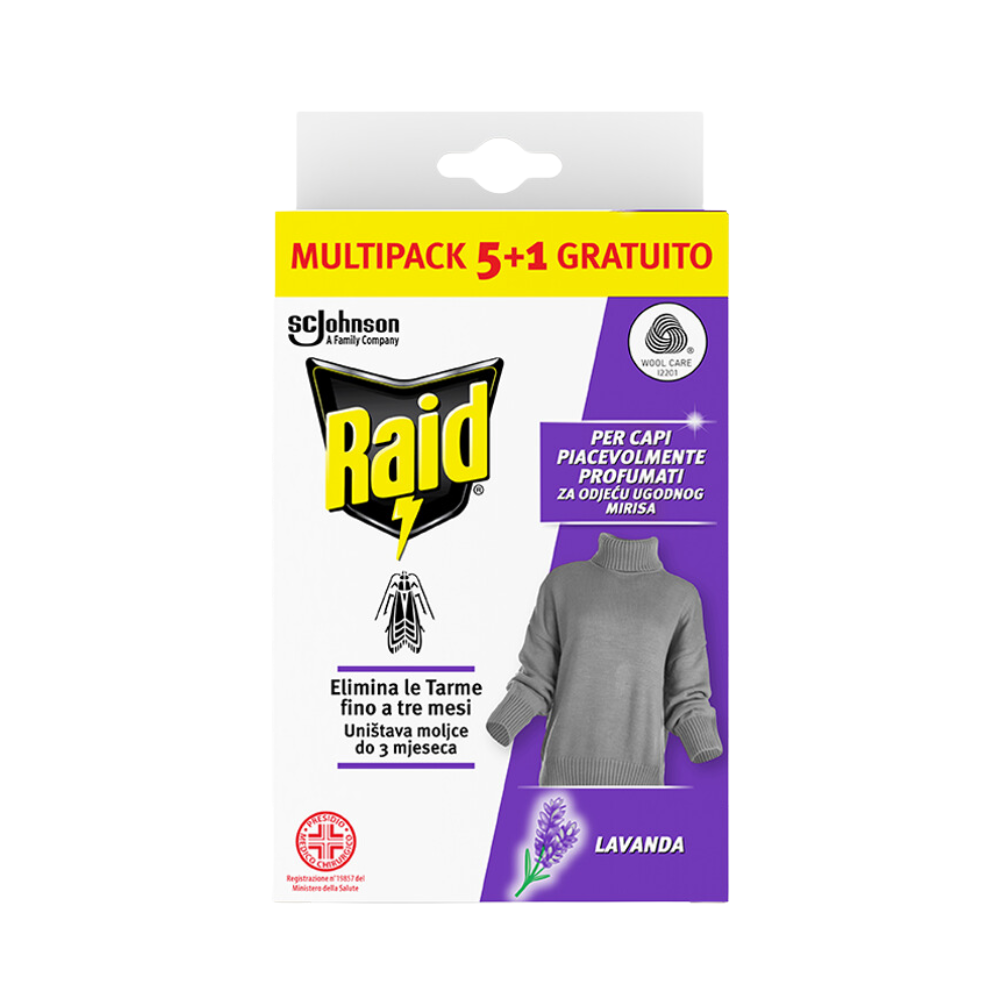 RAID anti -TARME GEL MULTIPACK 6 PCS