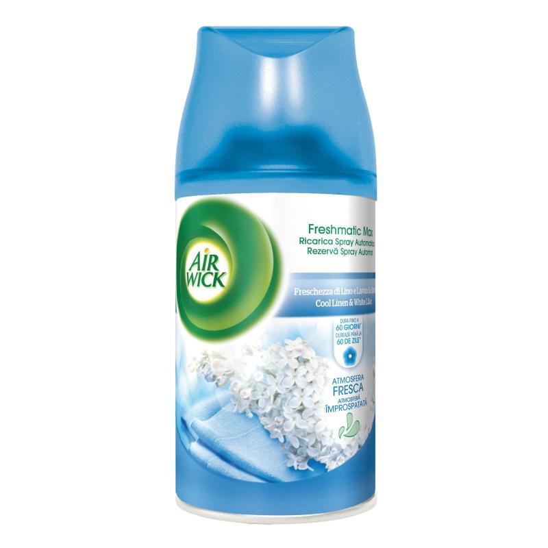 Air Wick Freshmatic Max Spray Ricarica Per Diffusore 250Ml - Lino e Lavanda Bianca