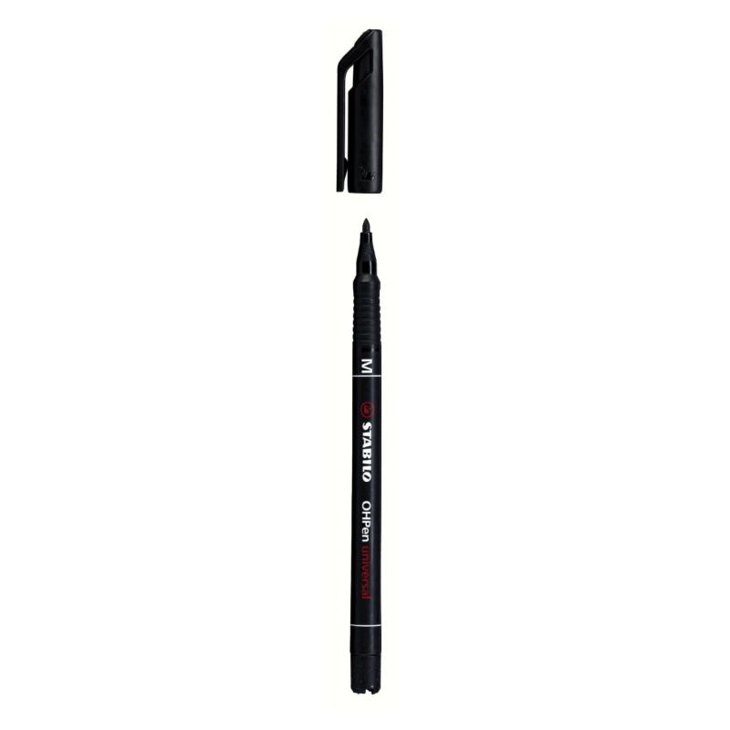 Stabilo Ohpen Universal Marker permanent - Stretch Media 1 mm - Negru 843/46