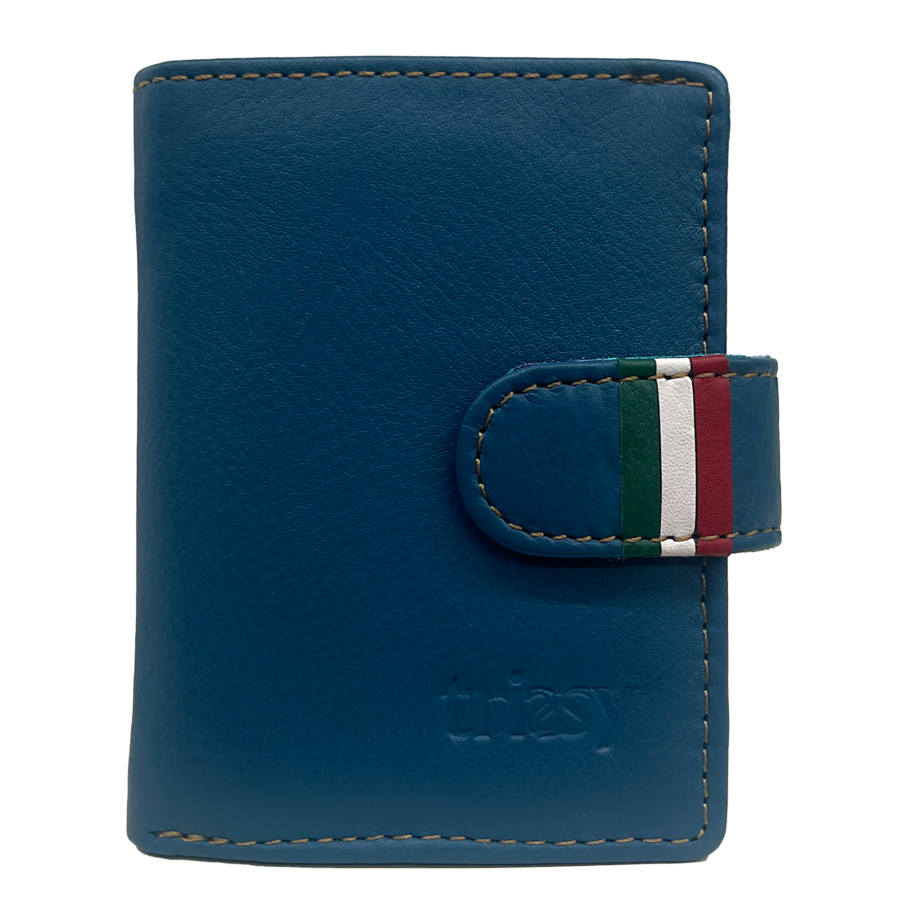 Men's portfolio in real Caledon leather with aluminum cards and RFID block