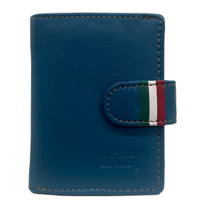 Men's portfolio in real Caledon leather with aluminum cards and RFID block