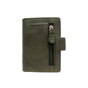 Men's portfolio in real Caledon leather with aluminum cards and RFID block