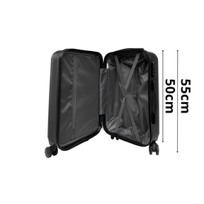 Bagaje mari dure de bagaje rigide 55x37x22cm ultra lumină în abs - țineți bagaje