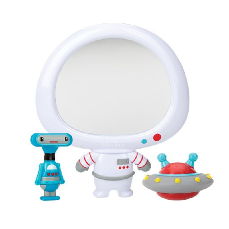 Nuby set spiegel badkamerspellen - astronaut