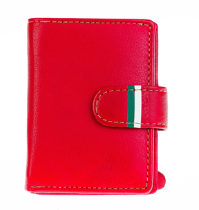 Men's portfolio in real Caledon leather with aluminum cards and RFID block