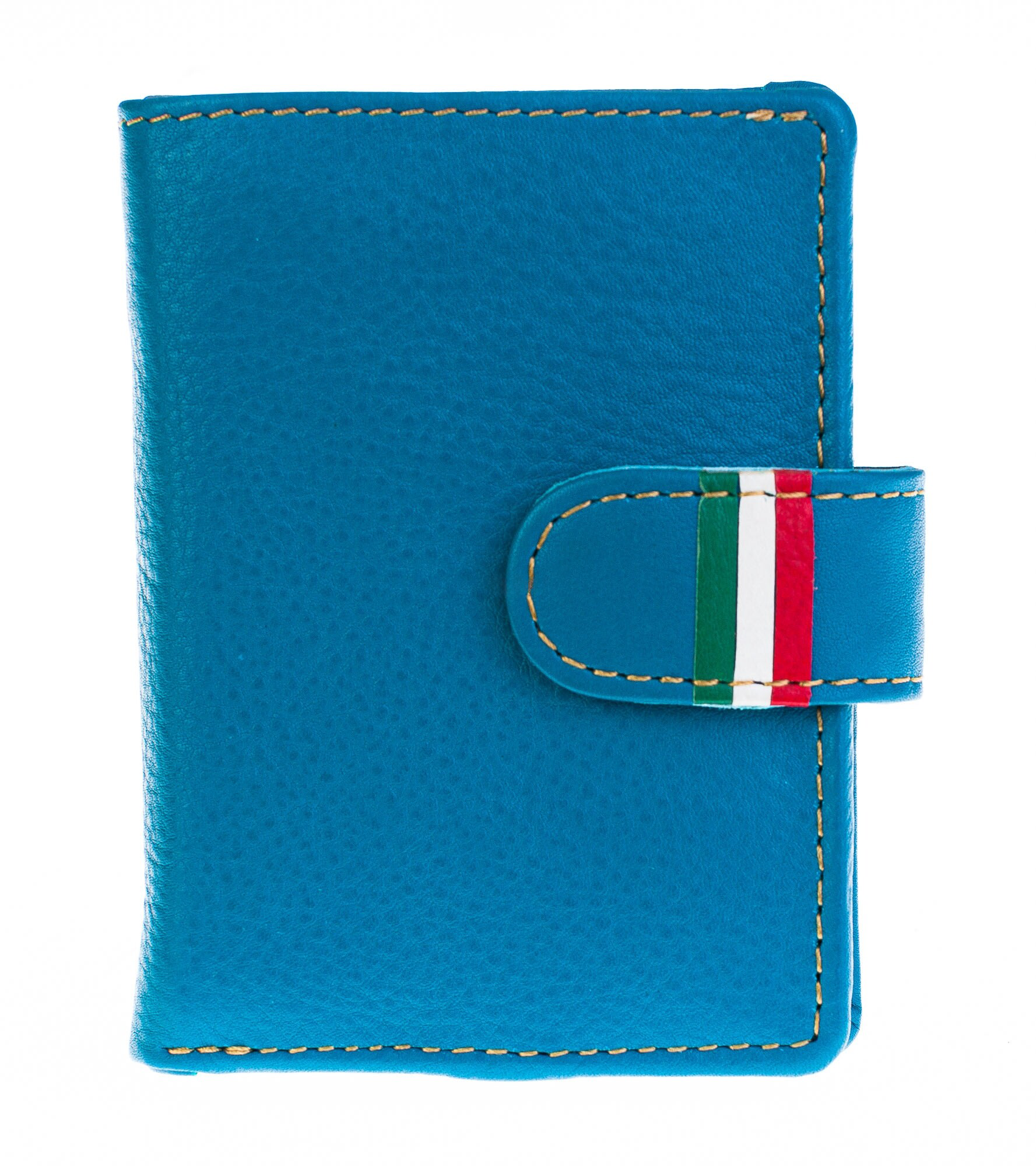 Men's portfolio in real Caledon leather with aluminum cards and RFID block