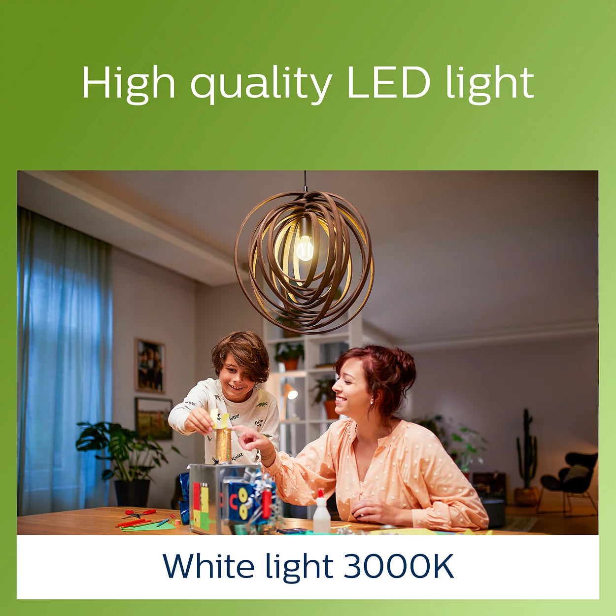 Philips LED vlákno E27 60W - 4W, 840 lumenů, bílé světlo 3000k, ultra efektivní