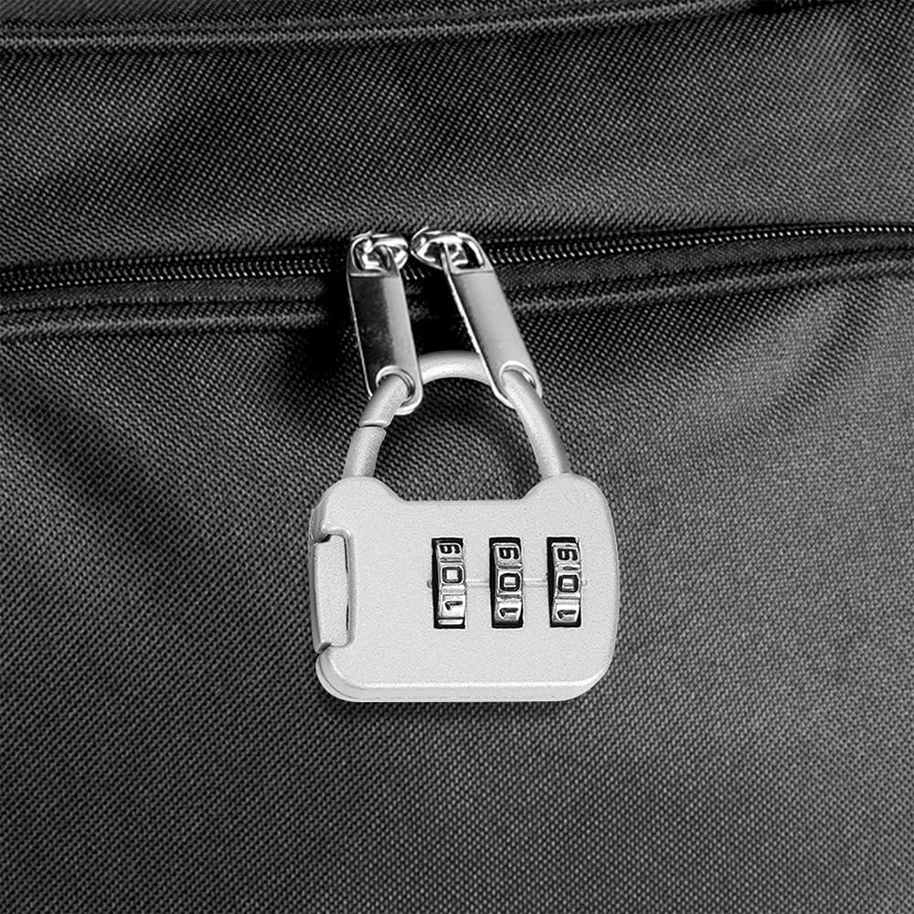 Combination lock with 3 digits for suitcase, luggage, travel bag, and backpacks