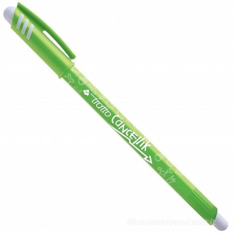 Tratto Cancellik - Penna A Sfera Cancellabile Punta 1,0 Mm Tratto 0,4 Mm Verde Chiaro N.10