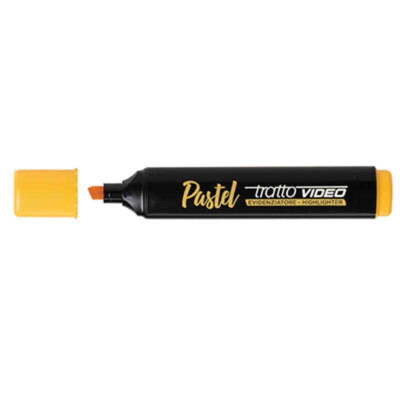 Pastel Train Video Highlighter Punta Palpello 1-5mm mandarim de laranja