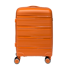 Vibrant Voyager: Hardshell Spinner Carry-On in Tangerine - 360° Wheels and TSA Lock