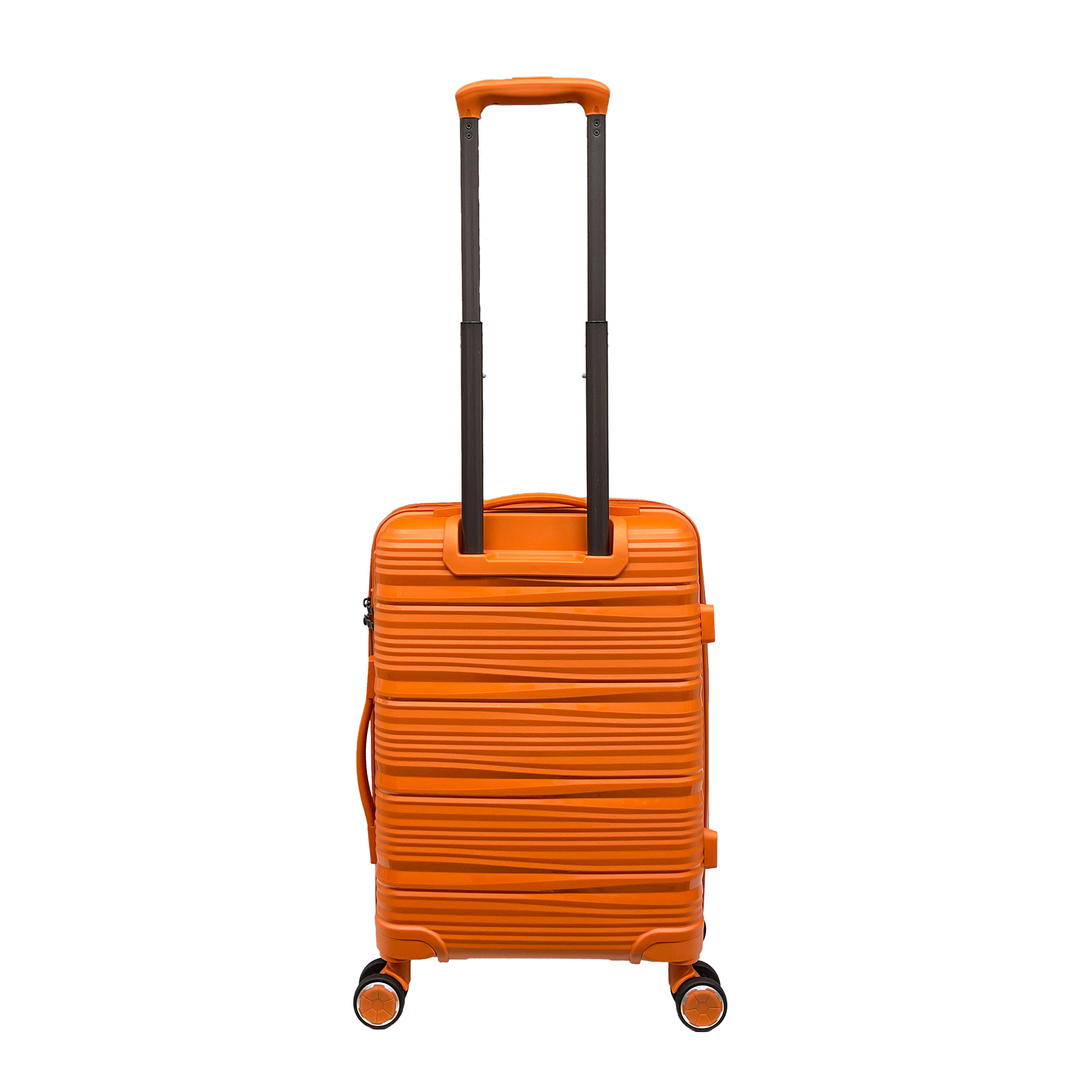 Vibrant Voyager: Hård handbagage Spinner i Tangerine - 360° hjul och TSA-lås