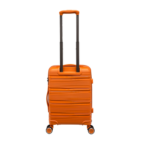 Vibrant Voyager: Hardshell Spinner Carry-On in Tangerine - 360° Wheels and TSA Lock