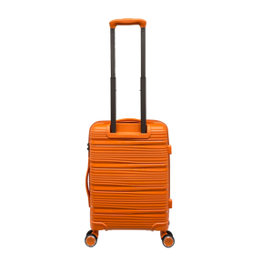 Vibrant Voyager: Håndbagage Hård Kuffert Spinner i Tangerine - 360° Hjul og TSA-lås